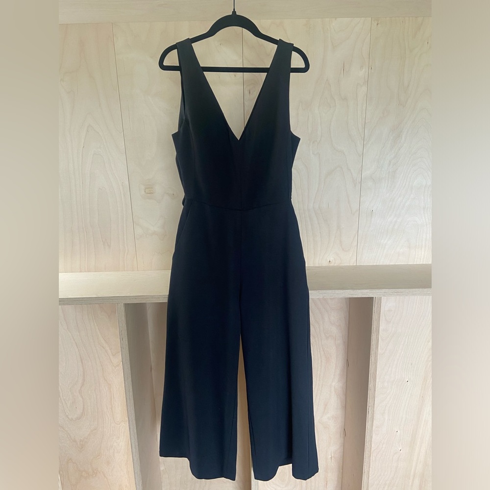 Dress Forum - black wide leg jumpsuit, size M